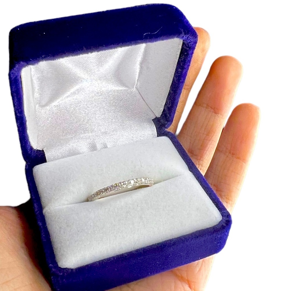 14ky gold diamond ring size 7.5 A.M.G.